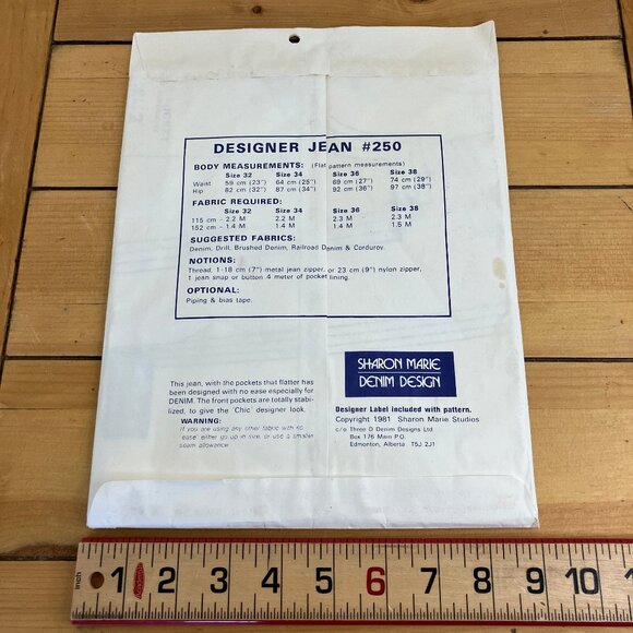 Designer Jeans Sewing Pattern #250 Ladies Sharon Marie + Pocket Designs P Layton - Picture 4 of 6